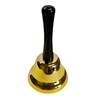 Gold Tone Metal School Handheld Teaching Christmas Bell