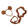 Novelty Giant Plush Striped Tiger Ears Headband and Tail Set