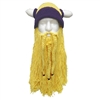 Viking Hat with Removable Beard Knitted Novelty Hat