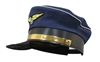 Navy Blue Airline Captain Pilot Aviator Airplane Costume Hat