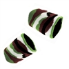 Set of 2 Camo Terrycloth Wristband Sweatbands