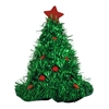 Green Tinsel Christmas Tree Holiday Novelty Costume Party Hat