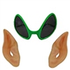 Alien Glasses & Latex Pointed Ears Cosplay LARP Prosthetic