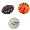 Stress Relief Squeezable Foam Sports Balls Package of Six (6)